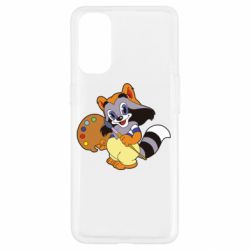 Чохол для Oppo Reno 4Крихітка Єнот-PrintSalon Чохол для Oppo Reno 4Крихітка Єнот