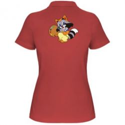 Женское поло Крошка Енот - PrintSalon