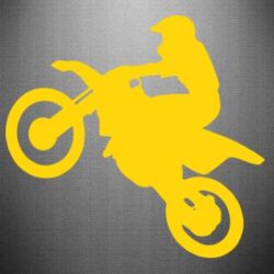 Наклейка Кроссовый мотоцикл - PrintSalon