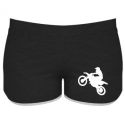 Женские шорты Кроссовый мотоцикл - PrintSalon