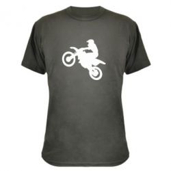 Камуфляжная футболка Кроссовый мотоцикл - PrintSalon