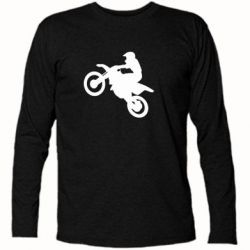 Футболка с длинным рукавом Кроссовый мотоцикл - PrintSalon
