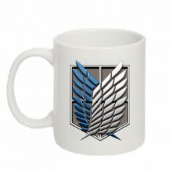 Чашка 320ml Attack Titan Survey Corps Logo 3D - PrintSalon