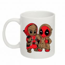 Чашка 320ml Baby Groot And Deadpool