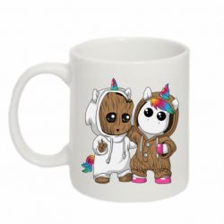 Чашка 320ml Baby Groot And Unicorn