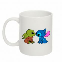Чашка 320ml Baby Yoda And Stitch