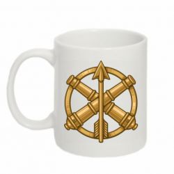 Чашка 320ml Беретный знак войск противовоздушной обороны, сухопутных войск и зенитно-ракетных войск воздушных сил