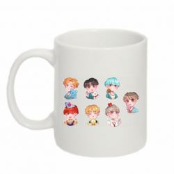 Чашка 320ml BTS cute boys - PrintSalon
