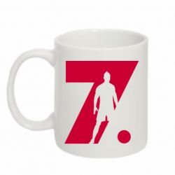 Чашка 320ml Cristiano Ronaldo Silhouette Art - PrintSalon