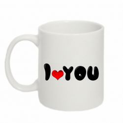 Чашка 320ml День Валентина I love you