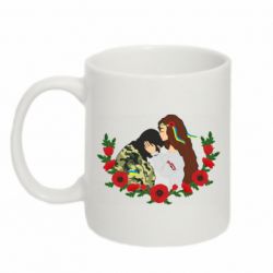 Кружка 320ml Дівчина цілує солдата-PrintSalon Кружка 320ml Дівчина цілує солдата