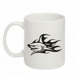 Чашка 320ml Flaming shark