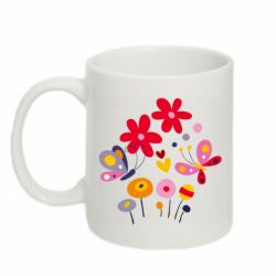 Чашка 320ml Flowers and Butterflies