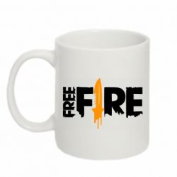 Чашка 320ml Free Fire vertical logo