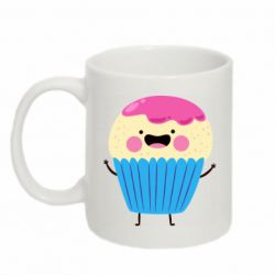 Чашка 320ml Funny cupcake with smile