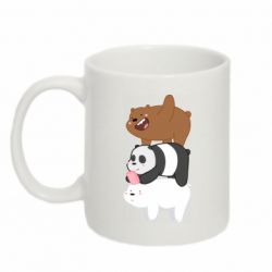 Чашка 320ml Гризли Панда и Белый