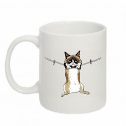 Чашка 320ml Grumpy Cat On The Rope