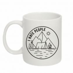 Чашка 320ml I hate people - camper