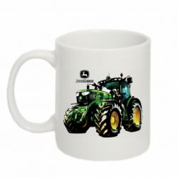 Чашка 320ml John Deere Tractor and logo - PrintSalon