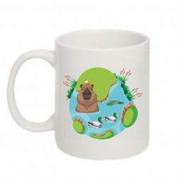 Чашка 320ml Капибара в воде