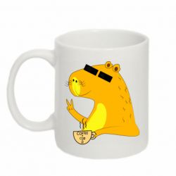 Чашка 320ml Капибара Программист