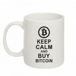 Чашка 320ml Keep calm and by bitcoin-PrintSalon Чашка 320ml Keep calm and by bitcoin