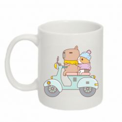 Чашка 320ml Капибара и Морская свинка