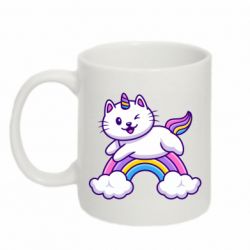 Чашка 320ml Котик-единорог