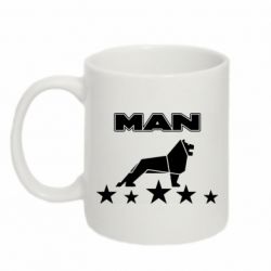 Чашка 320ml Man lion and stars - PrintSalon