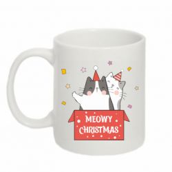 Чашка 320ml Meowy Christmas ( present box )