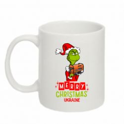 Чашка 320ml Merry Christmas Ukraine-Grinch and Generator