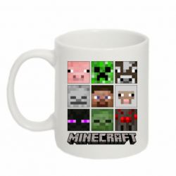 Чашка 320ml Minecraft character heads