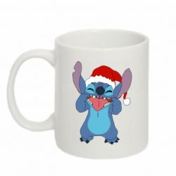 Чашка 320ml Новогодний Стич