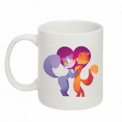 Чашка 320ml Парочка. Котики