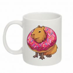 Чашка 320ml Пончик с капибарой