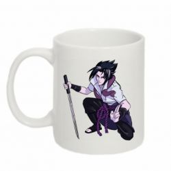 Чашка 320ml Sasuke with katana - PrintSalon