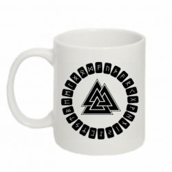 Чашка 320ml Scandinavian Runes And Walknut