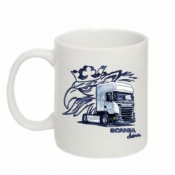 Чашка 320ml Scania watercolor art - PrintSalon