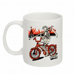 Чашка 320ml Смерть із косою у вінку! Гарячий кремль - PrintSalon