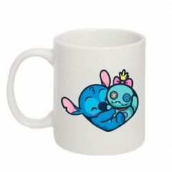 Чашка 320ml Стич с куклой