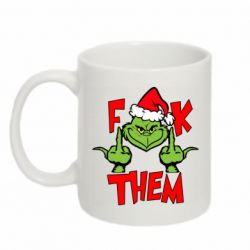 Чашка 320ml The grinch f*ck them