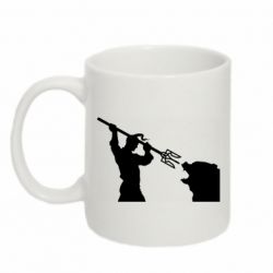 Чашка 320ml Тризубом по морде - PrintSalon