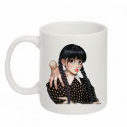 Чашка 320ml Венсдей и Вещь