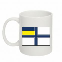 Кружка 320ml Военно-морской флаг ВСУ - PrintSalon