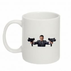 Кружка 320ml Зеленский с оружием - PrintSalon