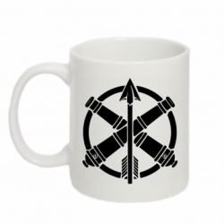 Чашка 320ml Знак войск противовоздушной обороны, сухопутных войск и зенитно-ракетных войск воздушных сил