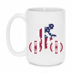 Чашка 420ml American cyclist - PrintSalon
