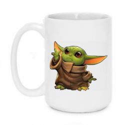 Чашка 420ml Baby Yoda Force - PrintSalon