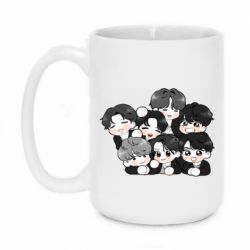 Чашка 420ml BTS Cute Art - PrintSalon