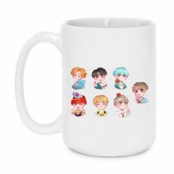 Чашка 420ml BTS cute boys - PrintSalon